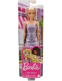 Papusa Barbie Glitz Outfits Brown Hair & Purple Dress (hjr93) 
