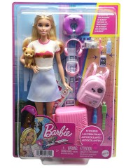 Papusa Barbie & Travel Set With Puppy (hjy18)