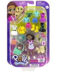 Set Polly Pocket Medium Painting Dark Skin With Pet (hkv91)