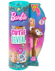 Papusa Barbie Cutie Reveal Jungle Series Monkey Surprise (hkr01) 