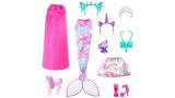 Papusa Barbie Dress-up Mermaid Tail And Skirt (hlc28)