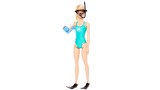 Papusa Barbie Marine Biologist Blonde Hair (hmh26)