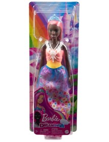Papusa Barbie Dreamtopia Princess Dark Skin & Light-pink Hair (hgr14) 