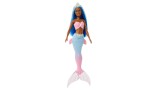 Papusa Barbie Dreamtopia Blue Hair Dark Skin & Pink Blue Ombre Mermaid Tail And Tiara (hgr12)