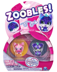 Spin Master Zoobles Happitat Opposite Obsessed Sweet Unicorn Spooky Tiger (2pack) (20135096)