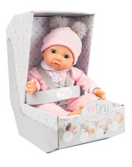 Papusa Tiny Treasures Pink Pom Pom W. Blond Hair (30168)