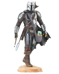 Diamond Premier Star Wars The Mandalorian Mando With Child 25cm