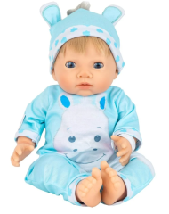 Papusa Tiny Treasure Blond Hair Hippo Outfit (30268)