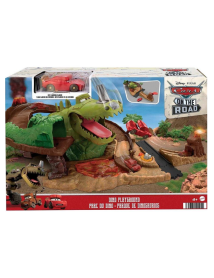 Set Disney Cars On The Road Dino & Cave Lightning Mcqueen (hmd74) 