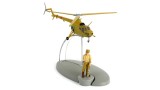 Figurina Statueta Tintin Alcazar & Helicopter