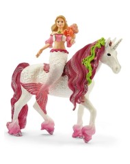 Schleich Mermaid Feya On Underwater Unicorn 70593