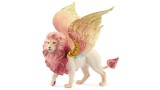 Figurina Statueta Schleich Bayala Fairy In Flight On Winged Lion 70714