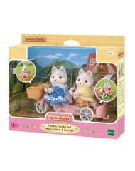 Sylvanian Families Tandem Cycling Husky Sister & Brother 5637