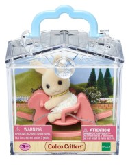 Sylvanian Families Baby Carry Case Rabbit On Rocking Horse 4391r1