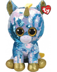 Plus Ty Flippables Pixie Sequin White Unicorn 40cm (1607-36761)