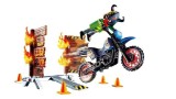  Set Playmobil(r) Stuntshow Motocross With Fiery Wall (70553)