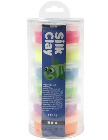 Set Plastilina Silk Clay Neon (79140) 