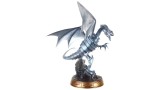 Figurina Statueta First4figures Yu Gi Oh Blue Eyes White Dragon Silver 35cm