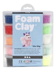 Set Plastilina Foam Clay Glitter (78890)