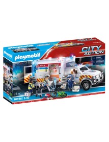 Vehicul Playmobil Us Ambulance With Lights & Sound (70936) 