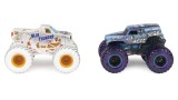  Monster Jam 1:64 Gears Blue Thunder & Galaxies Grave Digger