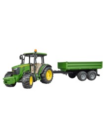 Tractor Bruder John Deere 5115 M & Tipping Trailer (br2108) 