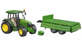  Tractor Bruder John Deere 5115 M & Tipping Trailer (br2108)