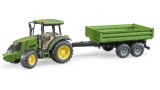  Tractor Bruder John Deere 5115 M & Tipping Trailer (br2108)