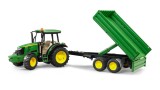  Tractor Bruder John Deere 5115 M & Tipping Trailer (br2108)