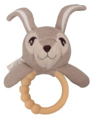 Plus Filibabba Rattle With Silicone Teether Henny The Hare (fi-02235)