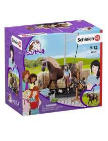 Set Schleich Horse Club Washing Area With Emily & Luna (42438) 