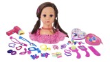Papusa Happy Friend - Make Up Dollhead - Brunette (804012)