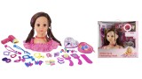 Papusa Happy Friend - Make Up Dollhead - Brunette (804012)