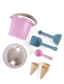 Dantoy - Bucket Set W. Ice Cream Cones - Pink (4801) 