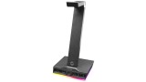  Suport Casti Exello Illuminated 3-port Usb 2.0 Hub Black pentru PC