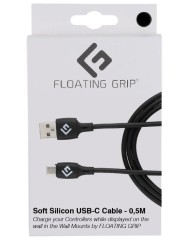 Cablu Controller Floating Grip 0,5m Silicone Usb C Black