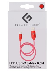 Cablu Controller Floating Grip 0,5m Led Usb C Red