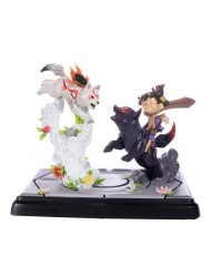 Okamiden Chibiterasu Vs Dark Chibiterasu & Possessed Kuni Resin