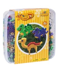 Hama Maxi Beads Beads & 1 Pegboard In Box Dinosaur (8742)