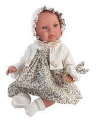 Papusa Asi Leonora Beige Dress With Flowers 46cm (24184930)