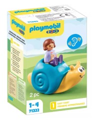 Playmobil 1.2.3 Rocking Snail With Rattle Feature (71322)