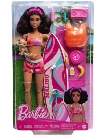 Papusa Barbie Beach With Surfboard (hpl69) 