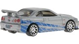  Vehicul Hot Wheels Tainies Fast Furious Nissan Skyline Gt-r Bnr34 (hnt02)
