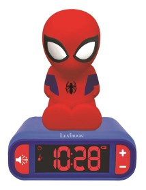 Lexibook Spider-man Alarm Clock & Night Light 3d (rl800sp) 
