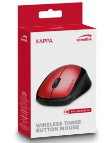 Mouse Speedlink Kappa Wireless Usb Red Black 