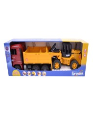 Set Bruder Man Tga Construction Truck & Articulated Loader (br2752)
