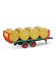 Bruder Bale Transport Trailer With 8 Round Bales (br2220)