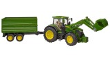  Bruder John Deere 7r 350 Frontloader & Tipping Trailer (br3155)