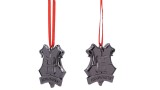 Harry Potter Hogwarts Crest (silver) Hanging 6cm