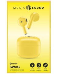 Earphones Ms Swag Tws Bt Yellow